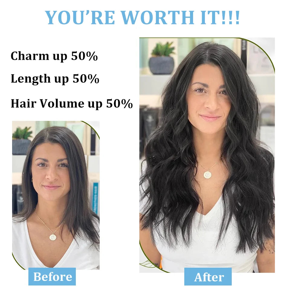 Clip-In Extensions Cheveux Humains Double Weft – CLEVI Paris