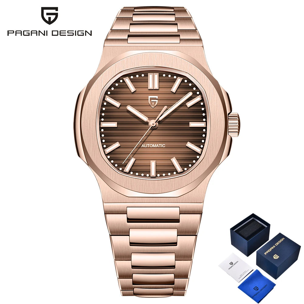 Montre Automatique Homme Pagani Design PD-1728 Or Rose Saphir – CLEVI Paris