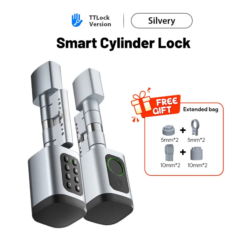 Serrure Cylindre Connectée – Empreinte, Code, Carte RFID & App | Alexa & Google Home