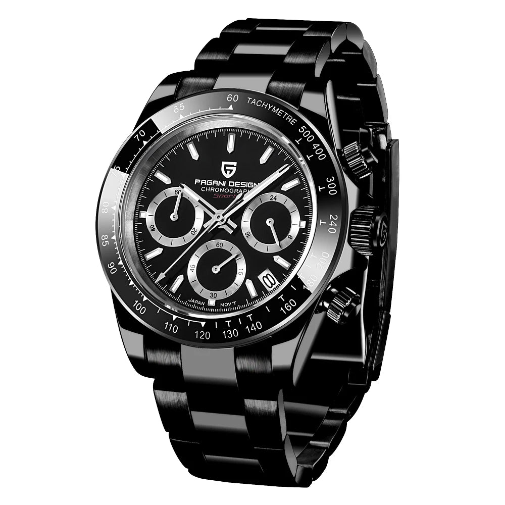Montre Chronographe Homme Pagani Design 1664 Cadran Météorite Saphir 100m – CLEVI Paris
