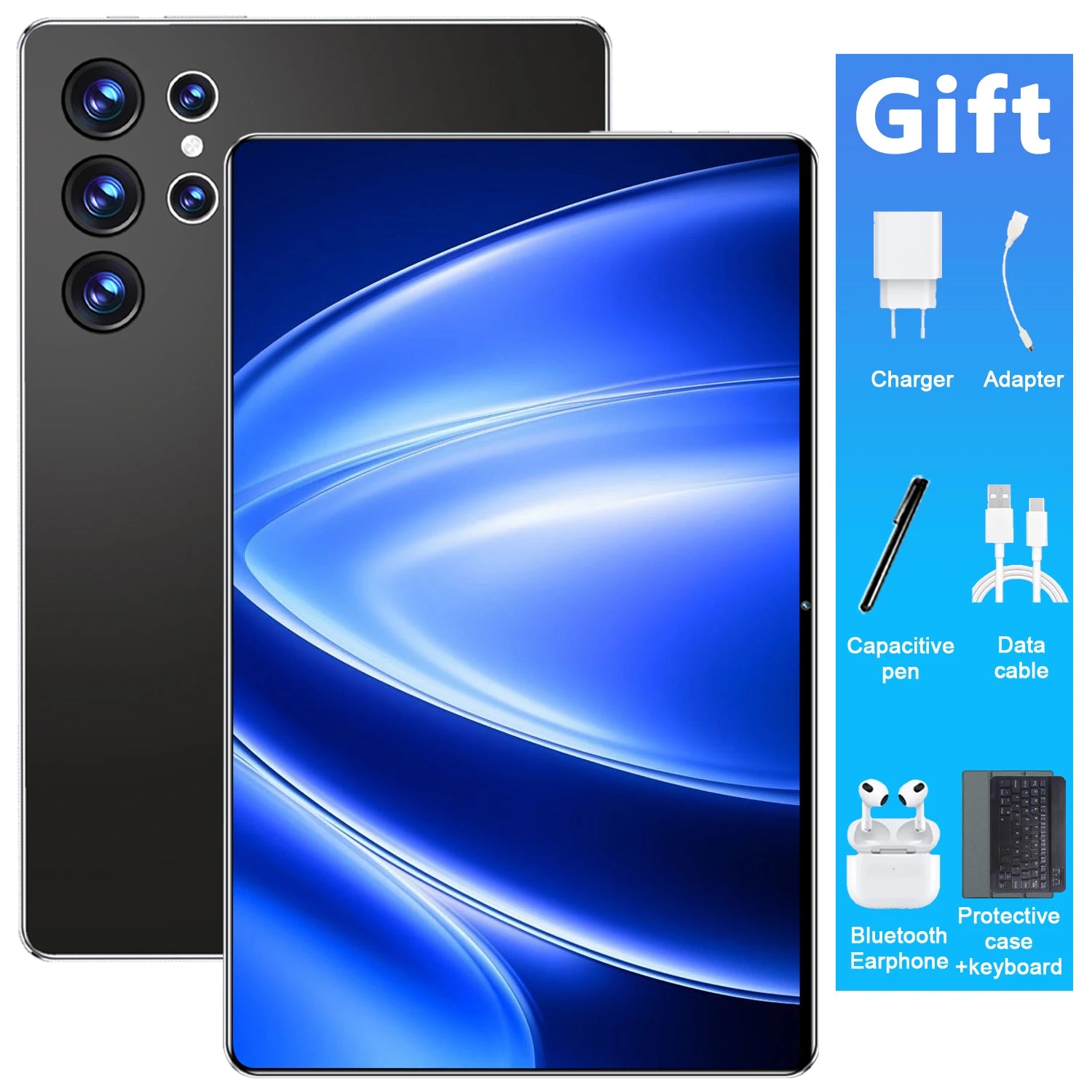 Tablette Android 13 10,36" 5G – 16Go RAM, 1To ROM, 14 Cœurs, Dual SIM, Écran 2K – CLEVI Paris