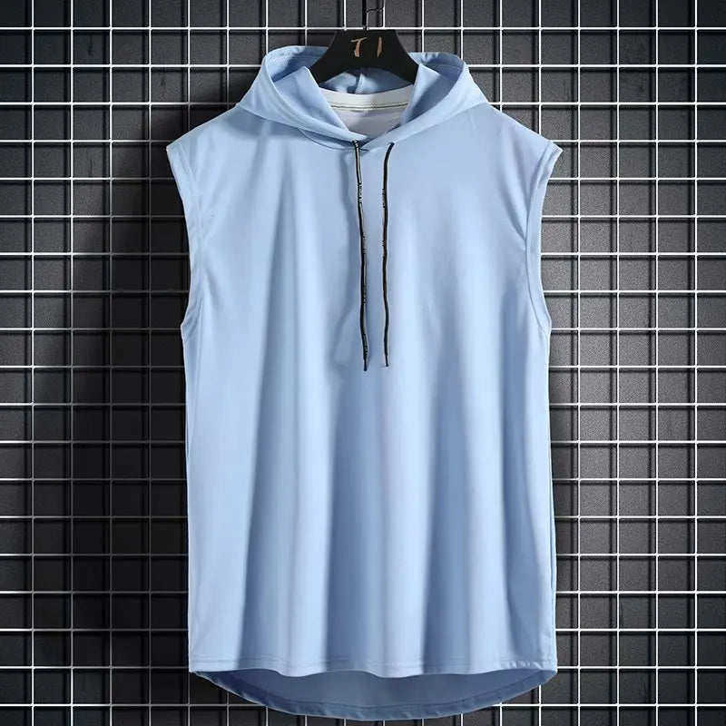 Débardeur Homme à Capuche – Style Hip Hop Streetwear Sans Manches