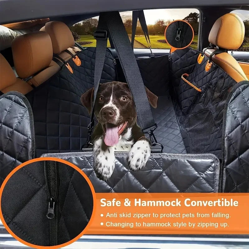 Housse Siège Auto Chien 100% Imperméable — Hamac avec Fenêtre Mesh & Fermeture Éclair | CLEVI Paris