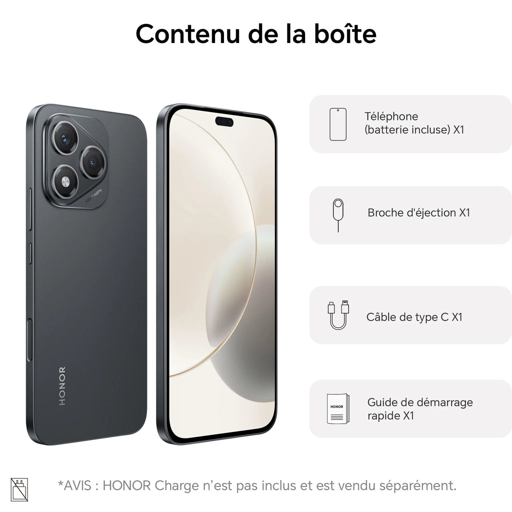 Smartphone HONOR 400 Lite 5G 256 Go – CLEVI Paris