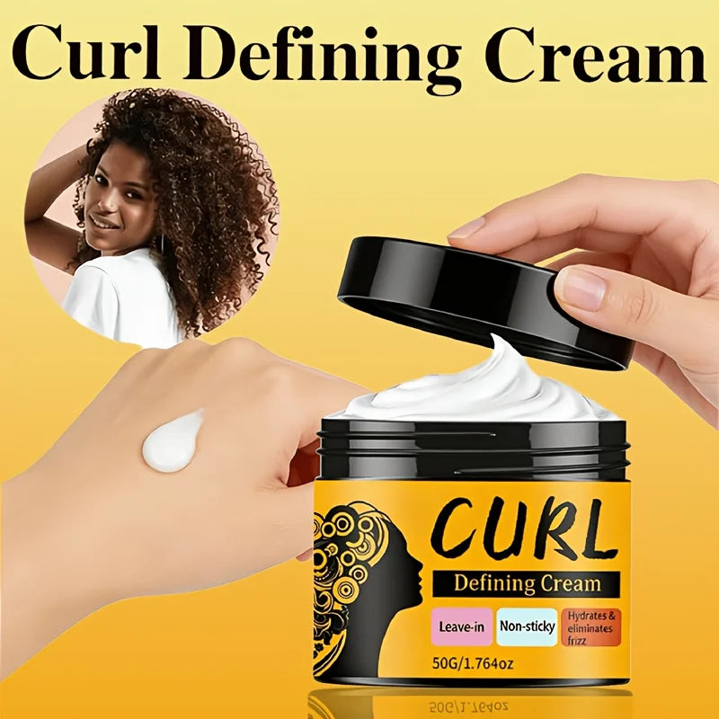 Crème Coiffante Boucles à l'Huile de Ricin Noir GSWP – Hydratation, Définition & Anti-Frisottis