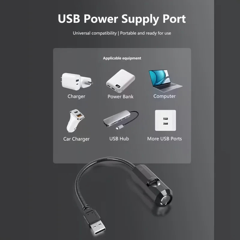 Veilleuse Projecteur LED USB – Motifs Océan (Baleine, Méduse, Étoile de Mer)