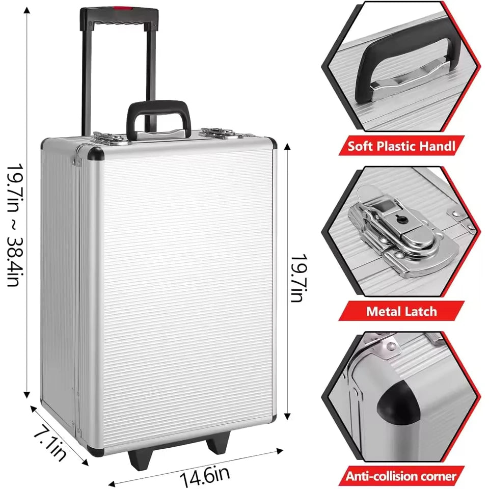Coffret d'Outils 799 Pièces avec Caisse à Roulettes – Clés, Tournevis, Pinces