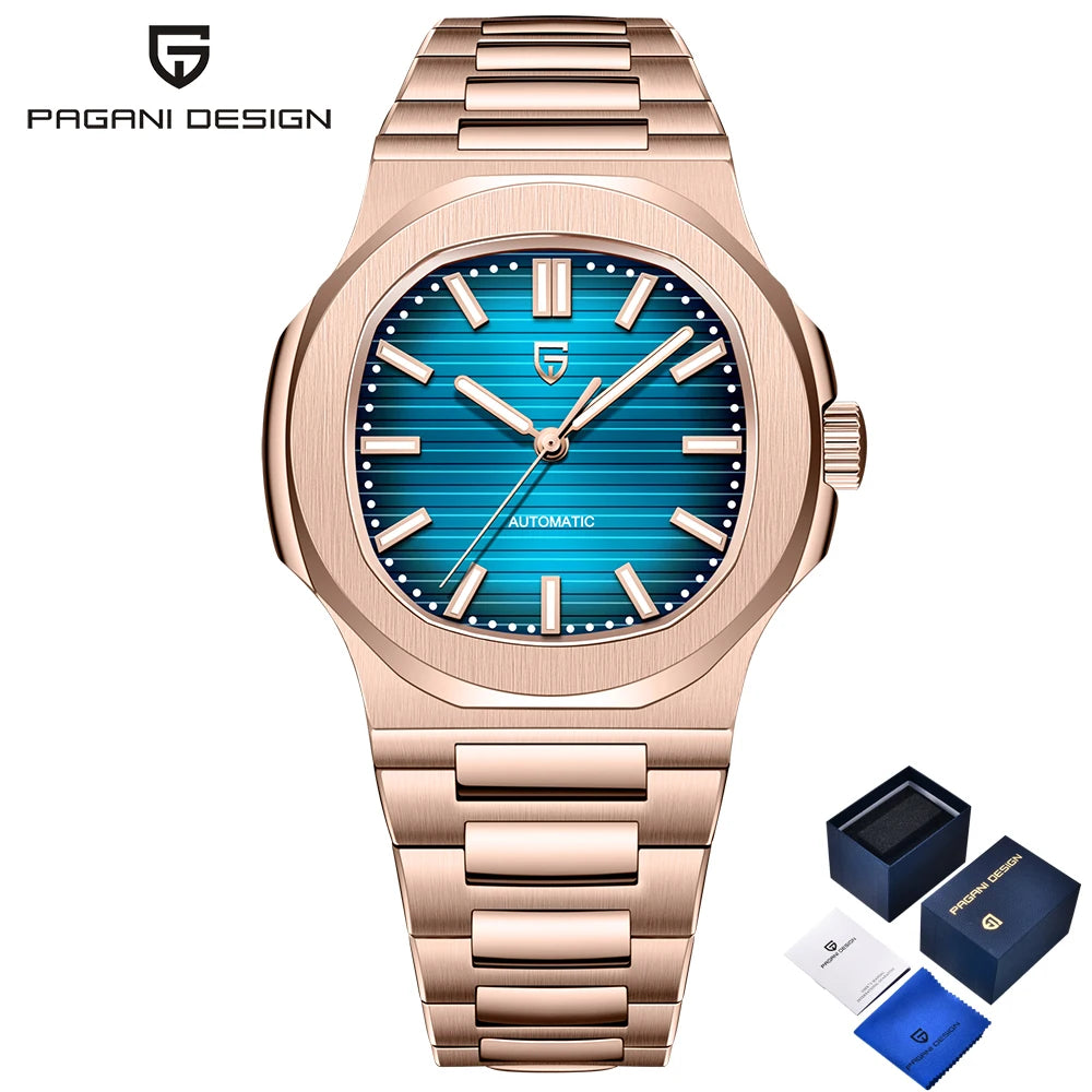 Montre Automatique Homme Pagani Design PD-1728 Or Rose Saphir – CLEVI Paris
