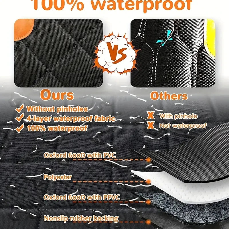 Housse Siège Auto Chien 100% Imperméable — Hamac avec Fenêtre Mesh & Fermeture Éclair | CLEVI Paris