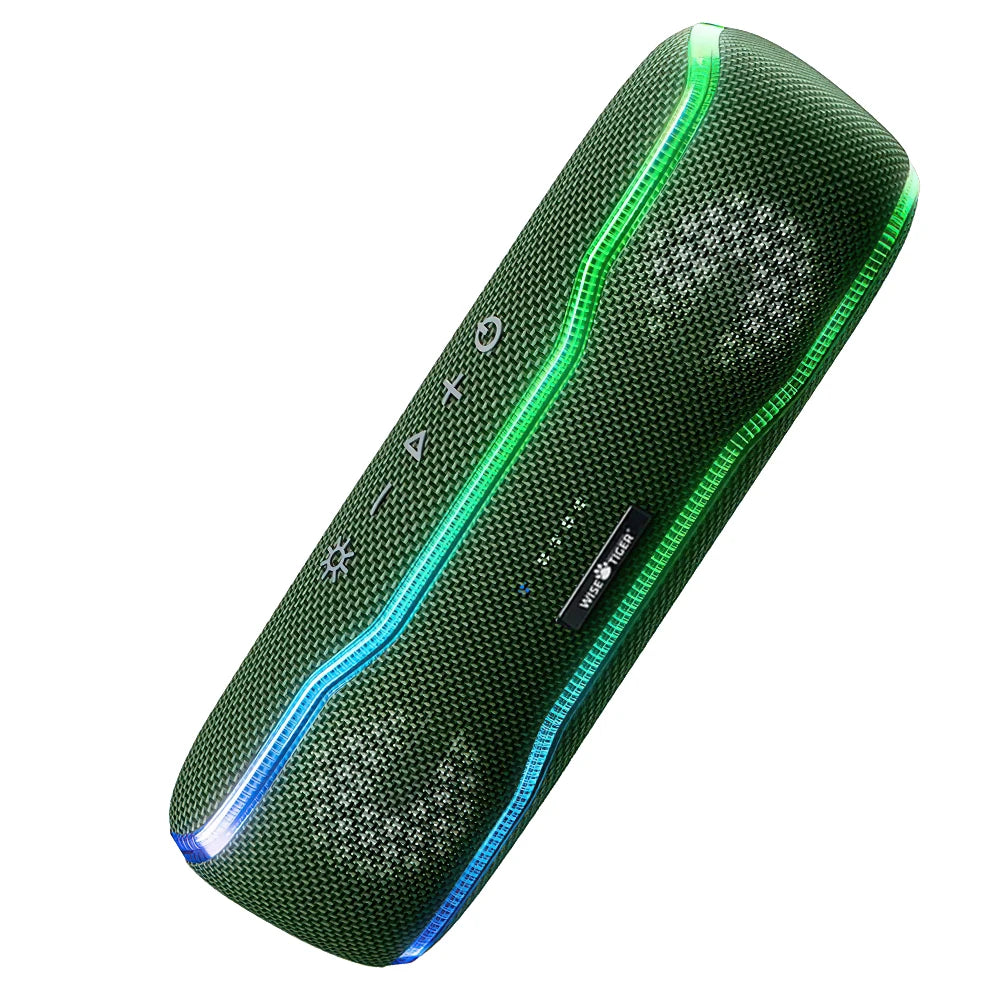 WISETIGER F10C Enceinte Bluetooth 25W IPX7 LED Sync 24h Outdoor – CLEVI Paris