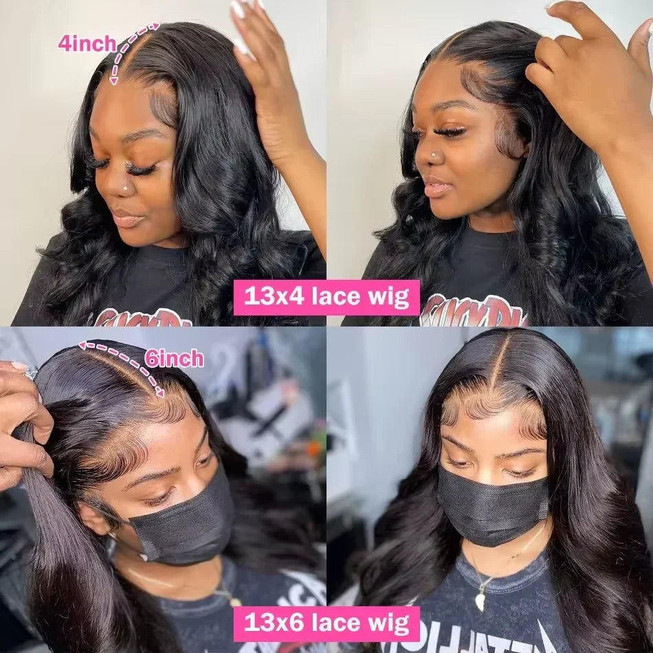 Perruque Body Wave HD en cheveux humains – CLEVI Paris