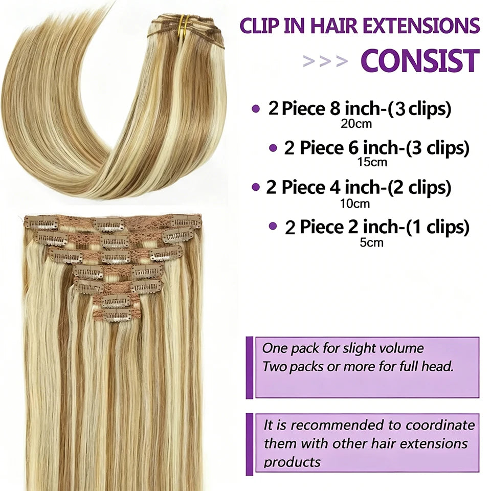 Extensions Clip-In Cheveux Naturels Brésiliens – CLEVI Paris