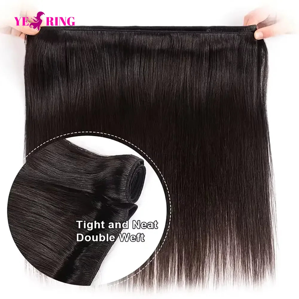 Extensions Cheveux Brésiliens Lisses Double Drawn 15A Virgin Remy Hair – CLEVI Paris