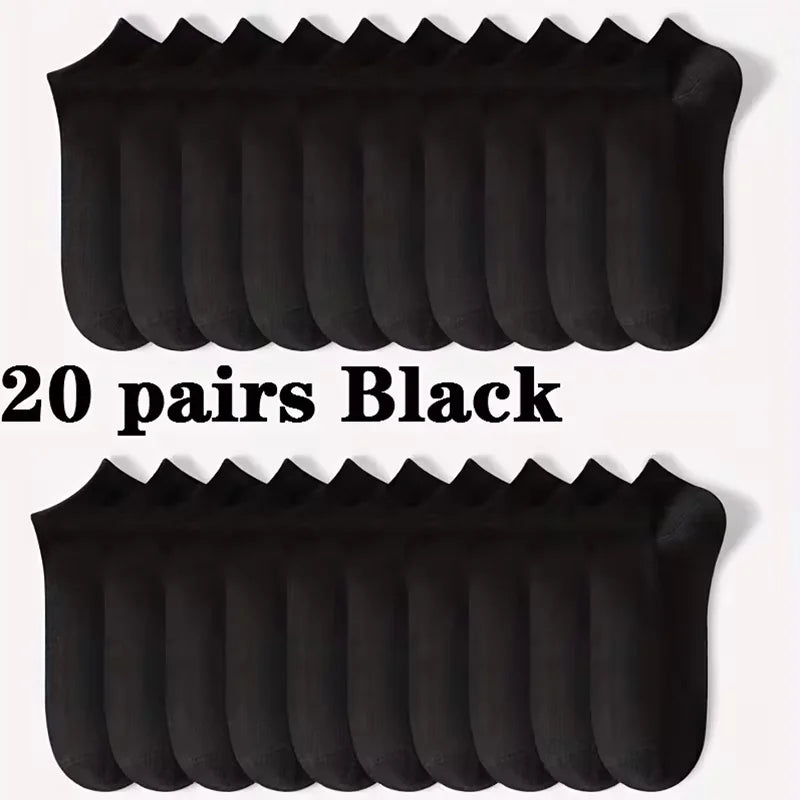 Chaussettes Basses Unisexes — Lot de 5 à 50 paires — CLEVI Paris