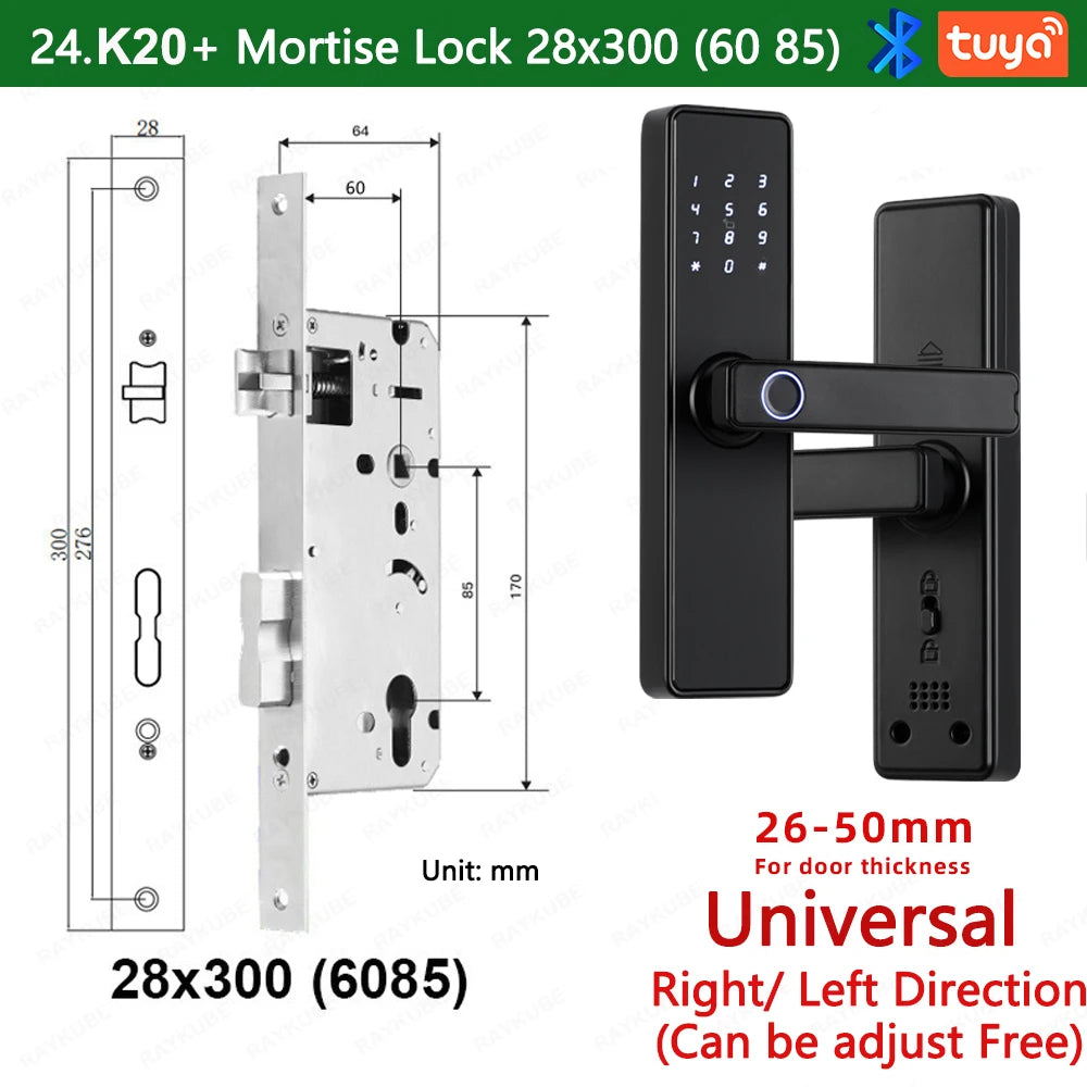 RAYKUBE K20 Serrure Connectée Biométrique Bluetooth Tuya – CLEVI Paris