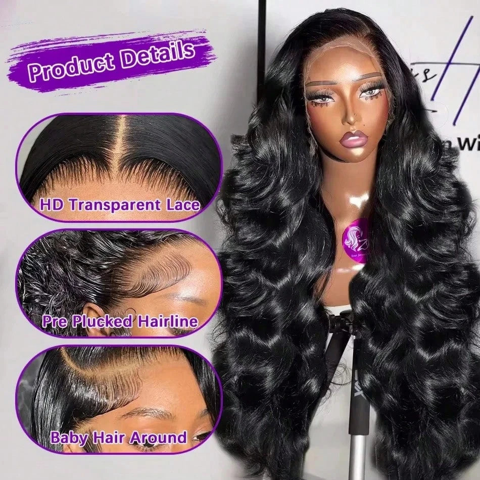 Perruque Body Wave en cheveux humains – CLEVI Paris