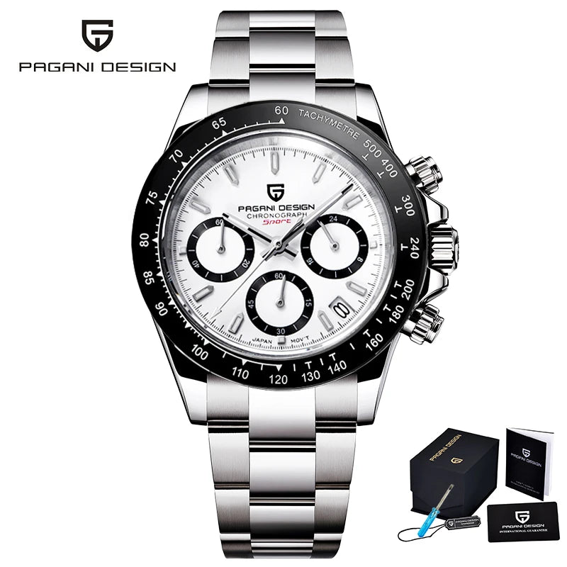 Montre Chronographe Homme Pagani Design 1664 Cadran Météorite Saphir 100m – CLEVI Paris