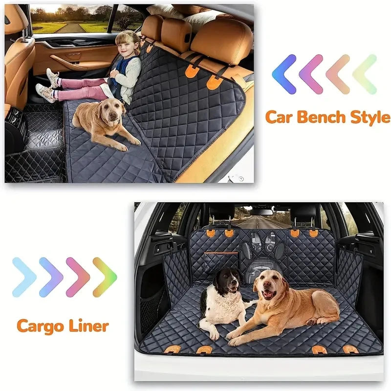 Housse Siège Auto Chien 100% Imperméable — Hamac avec Fenêtre Mesh & Fermeture Éclair | CLEVI Paris