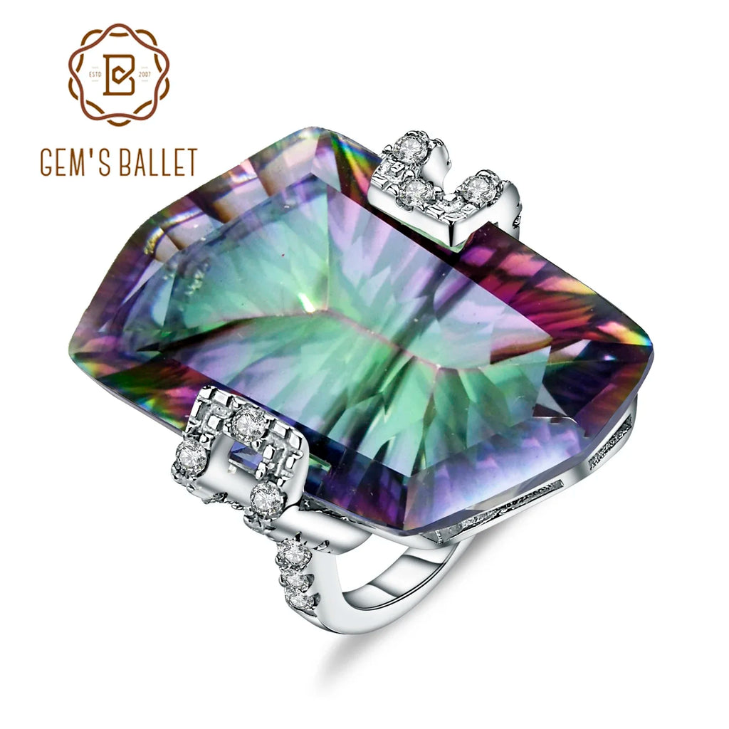 Bague Cocktail Femme Quartz Naturel Argent 925 – CLEVI Paris