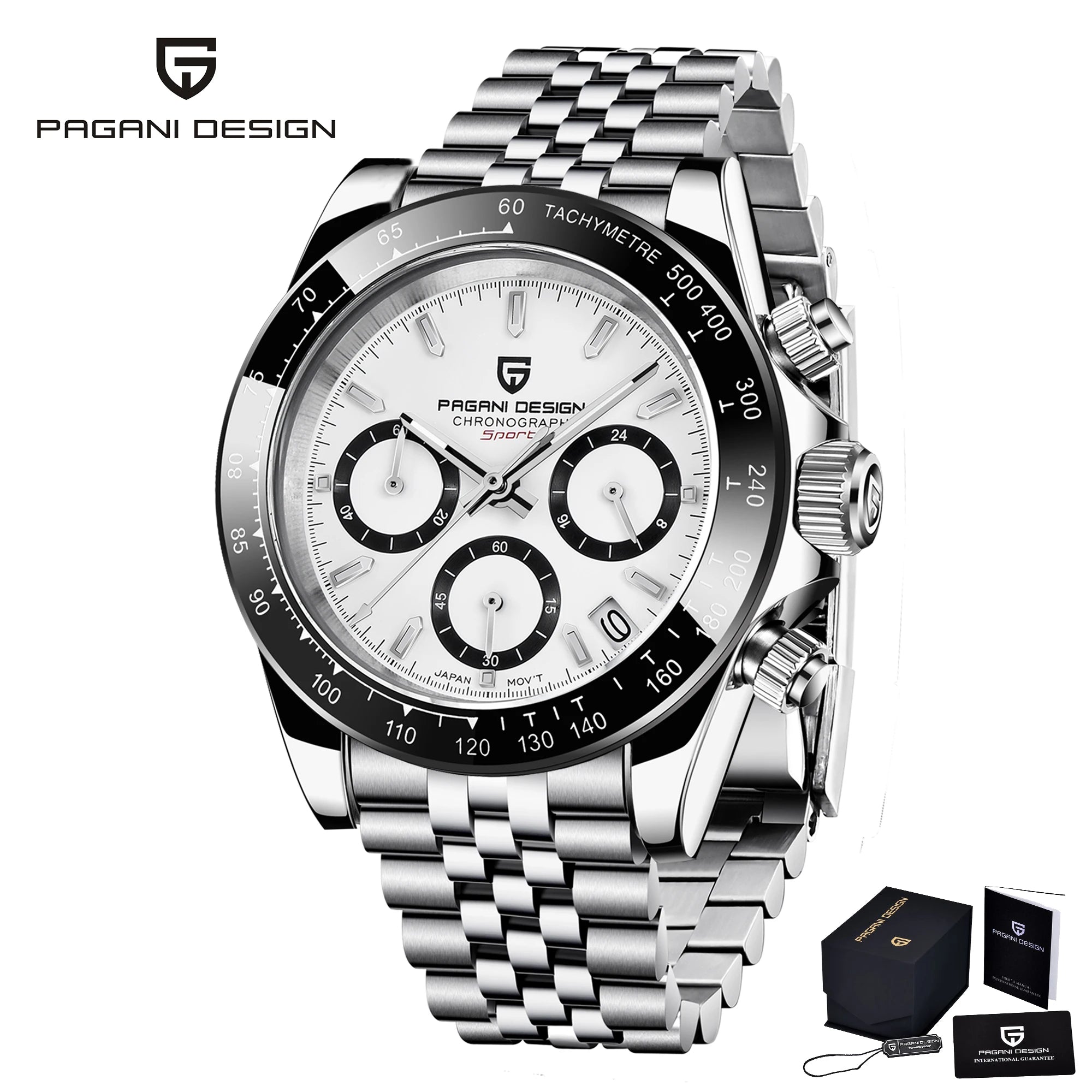 Montre Chronographe Homme Pagani Design 1664 Cadran Météorite Saphir 100m – CLEVI Paris