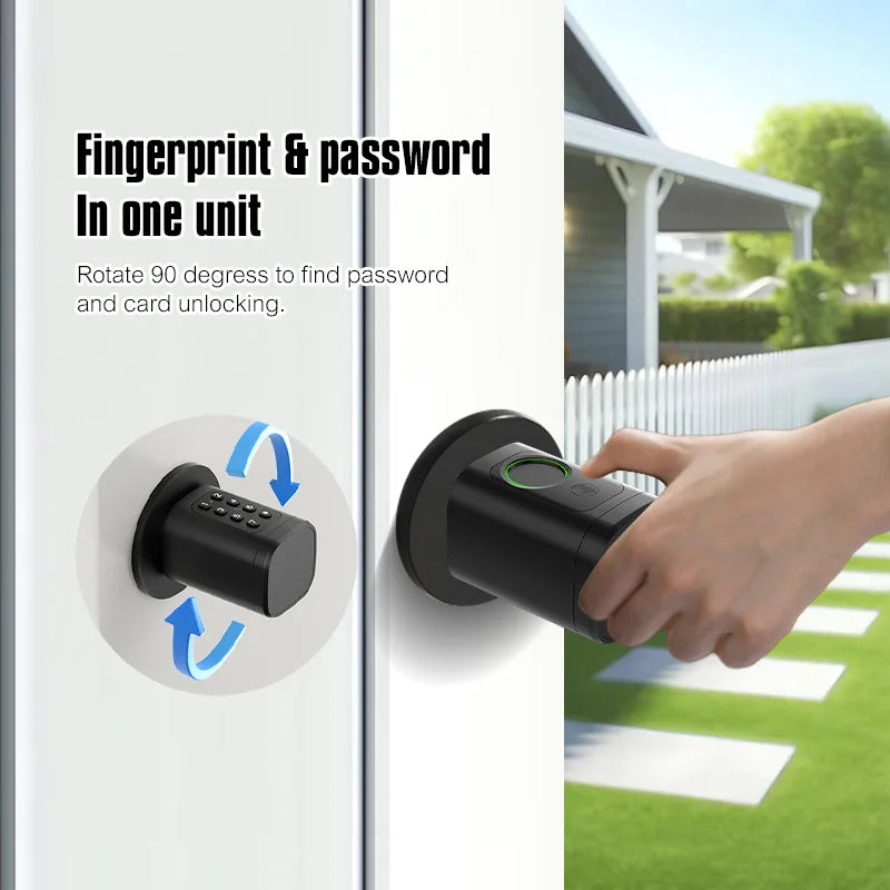 Serrure Cylindre Connectée – Empreinte, Code, Carte RFID & App | Alexa & Google Home