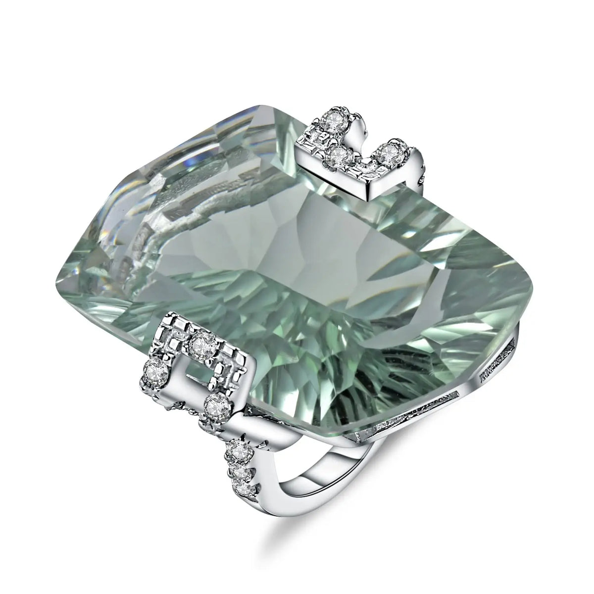 Bague Cocktail Femme Quartz Naturel Argent 925 – CLEVI Paris