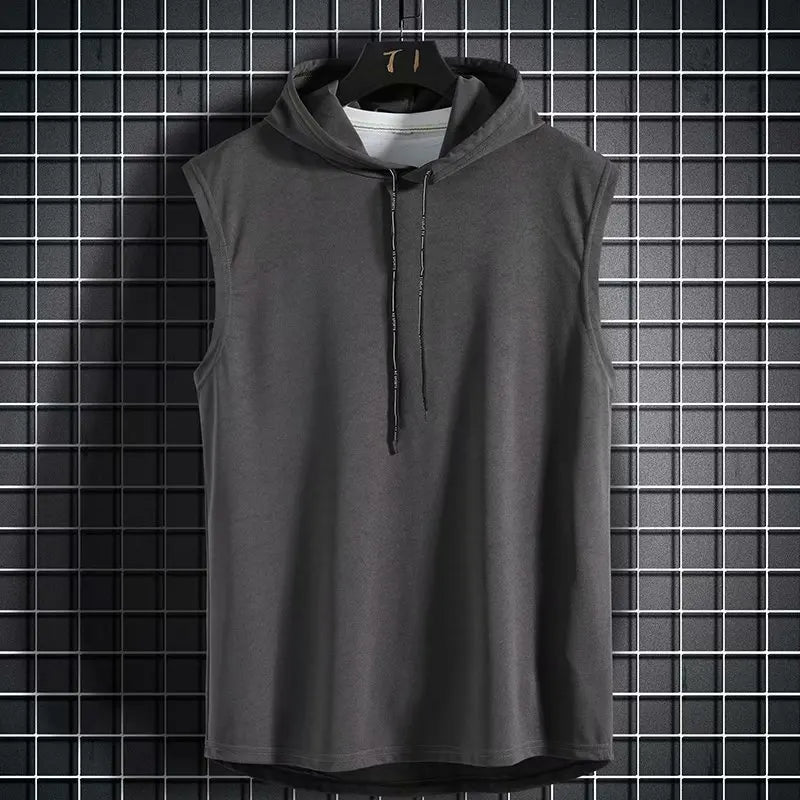 Débardeur Homme à Capuche – Style Hip Hop Streetwear Sans Manches