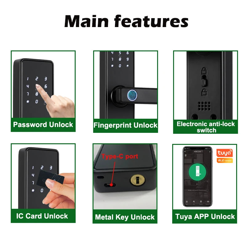 RAYKUBE K20 Serrure Connectée Biométrique Bluetooth Tuya – CLEVI Paris