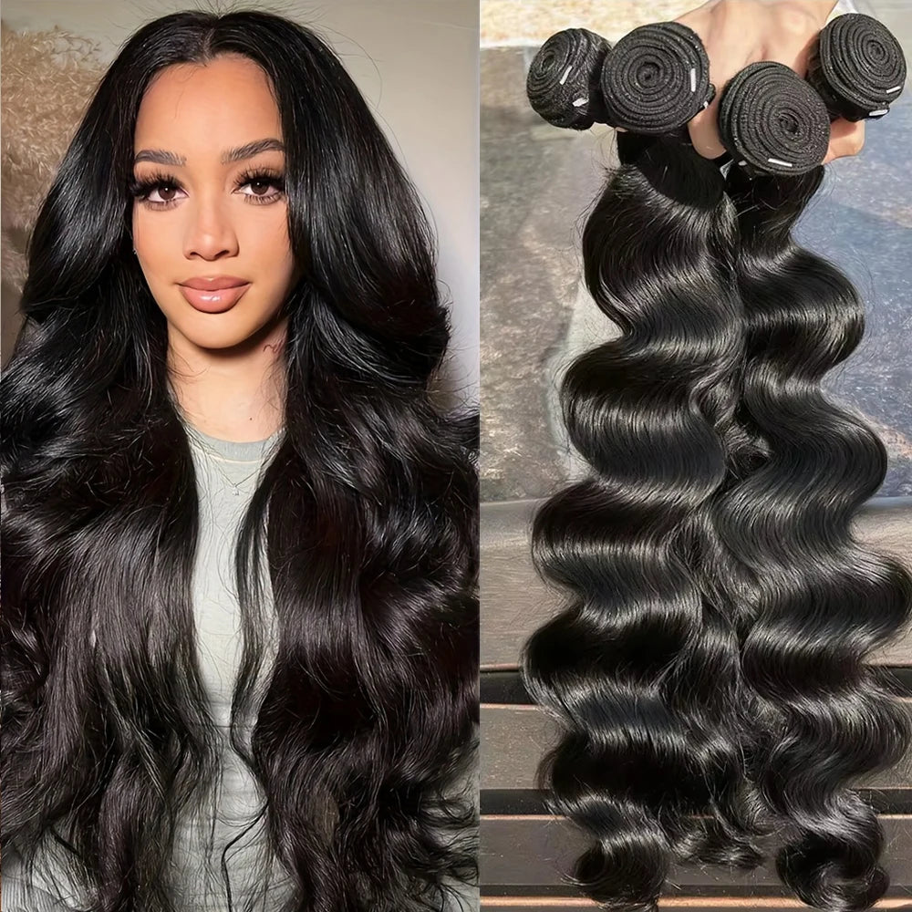 Extensions Cheveux Humains Brésiliens Lisses – Bundles Double Trame – CLEVI Paris