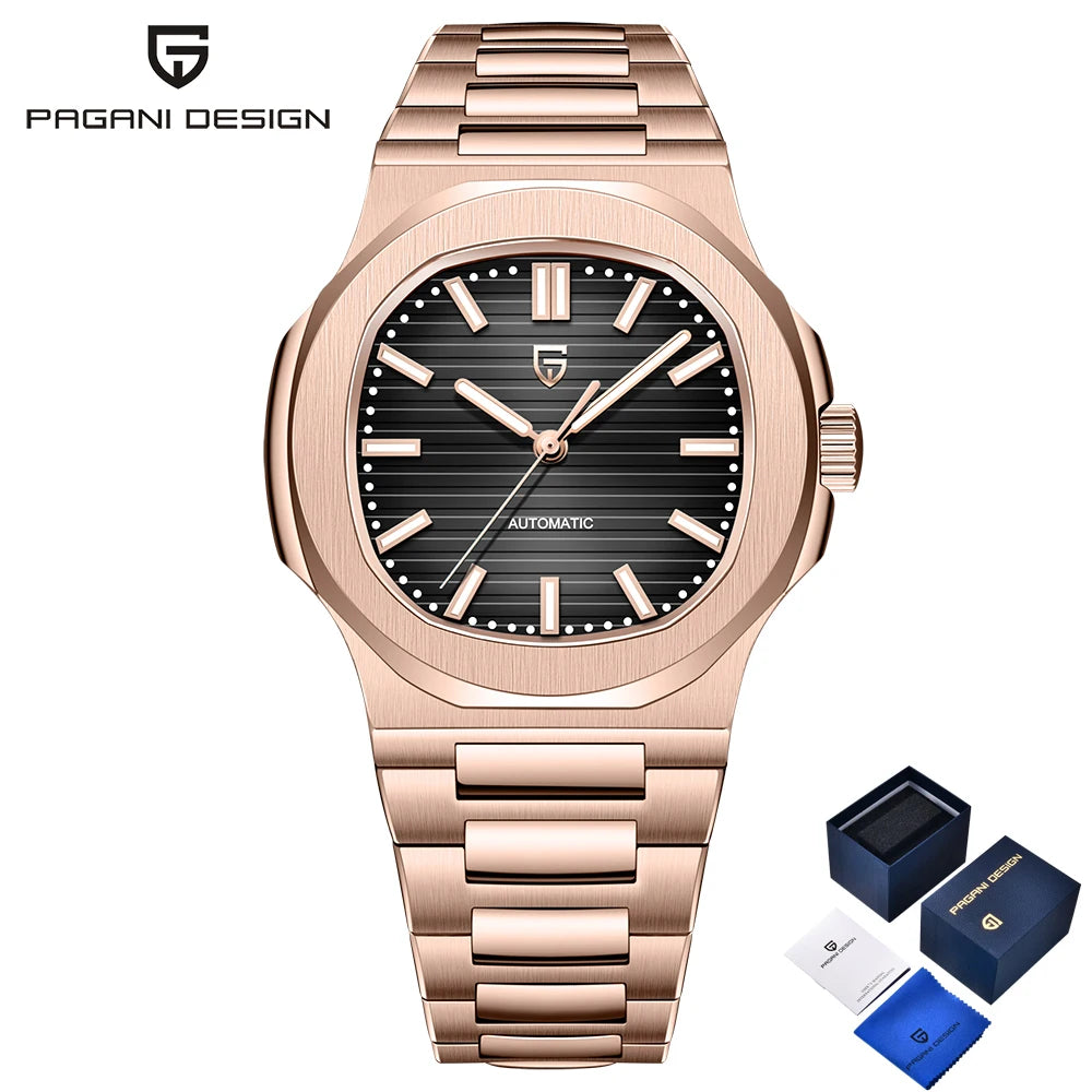 Montre Automatique Homme Pagani Design PD-1728 Or Rose Saphir – CLEVI Paris