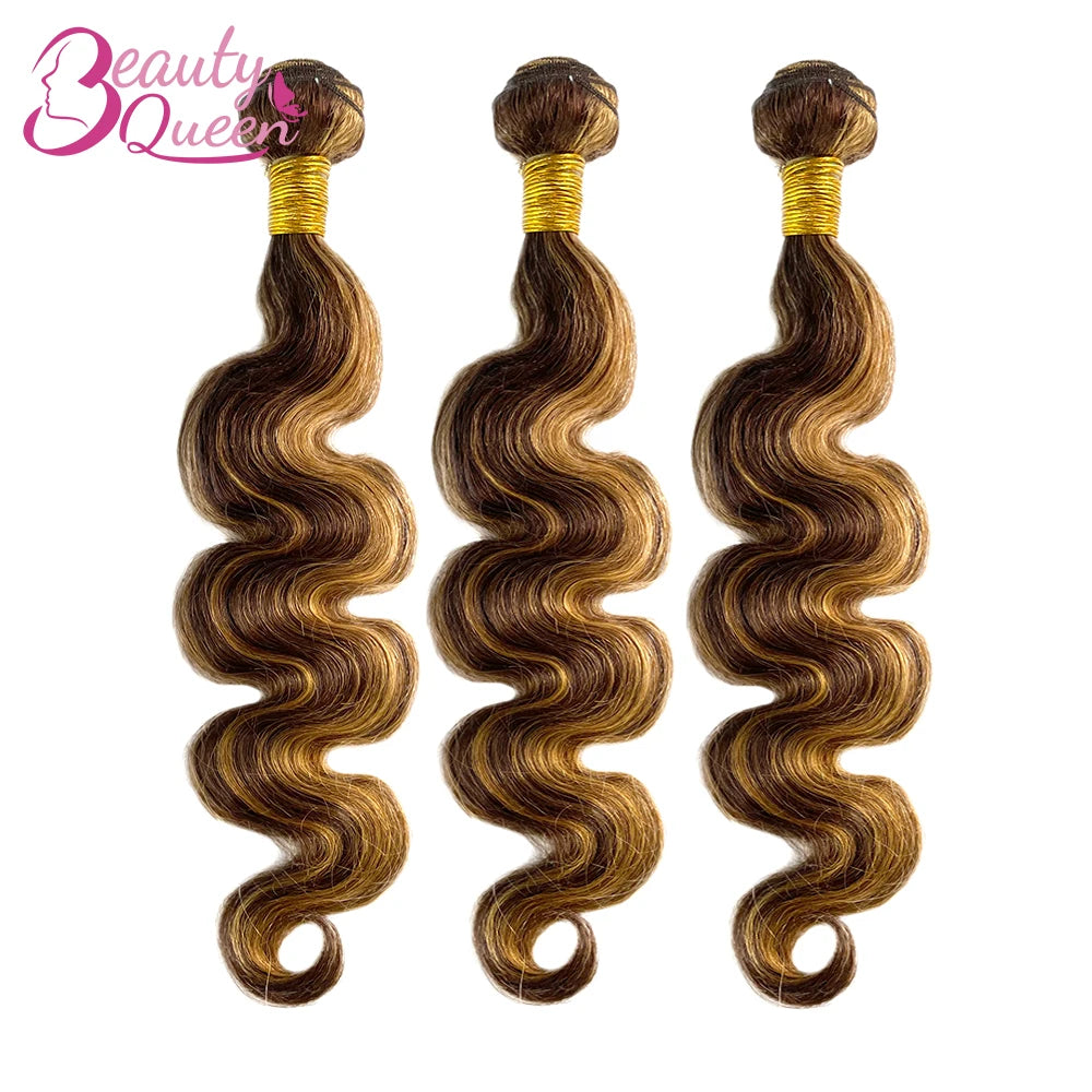 Mèches Body Wave ombré P4/27 – CLEVI Paris