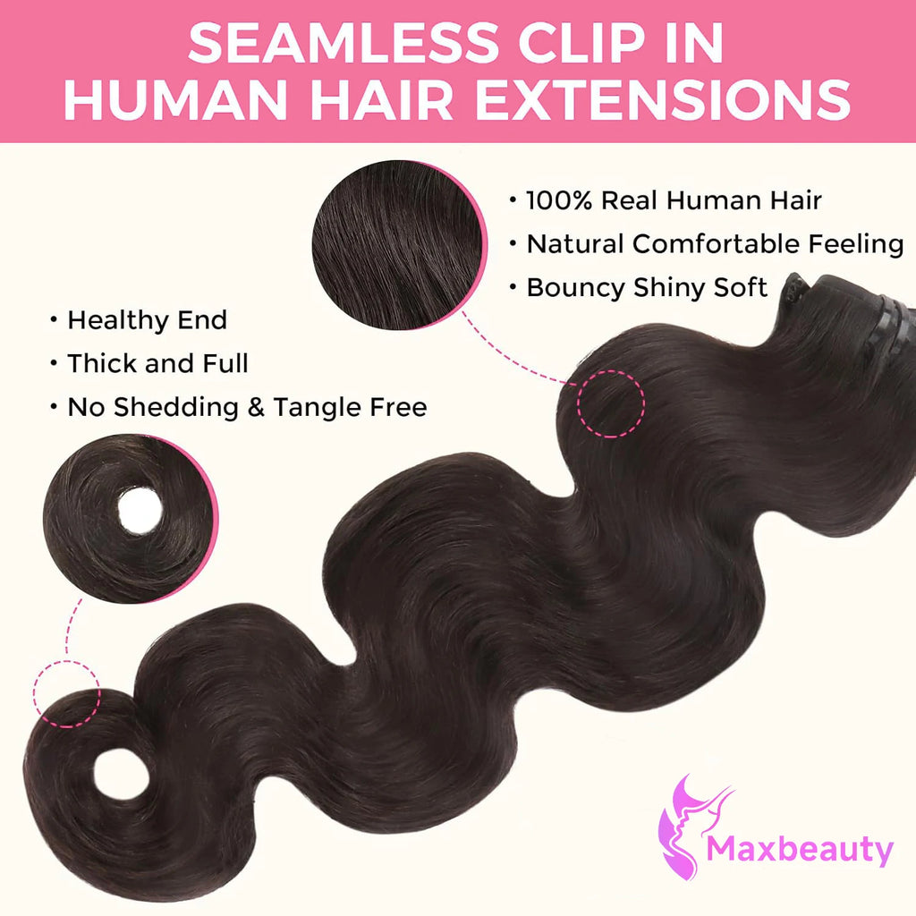 Extensions Cheveux Body Wave Clip-In 120g/180g – CLEVI Paris