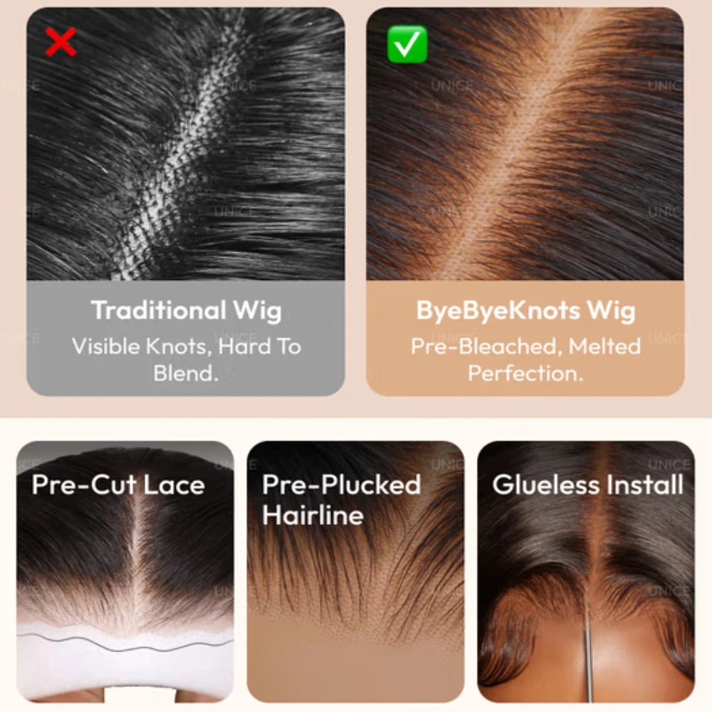 Perruque Body Wave blonde 7x5/13x4 – CLEVI Paris