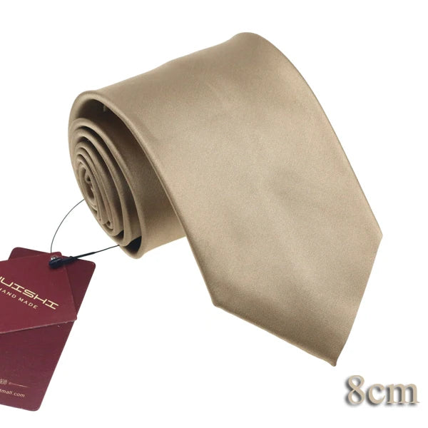 Cravate unisexe unie 6 à 8 cm – CLEVI Paris