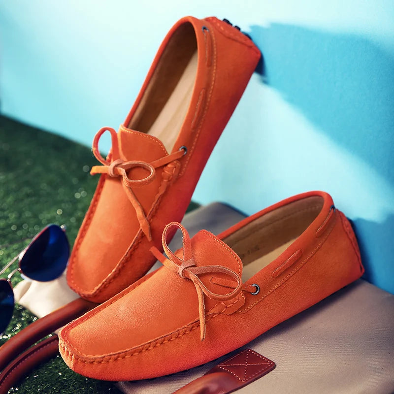 Mocassins Homme Daim Véritable Slip-On Légers & Respirants | 9 Coloris, Tailles 38-49 – CLEVI Paris