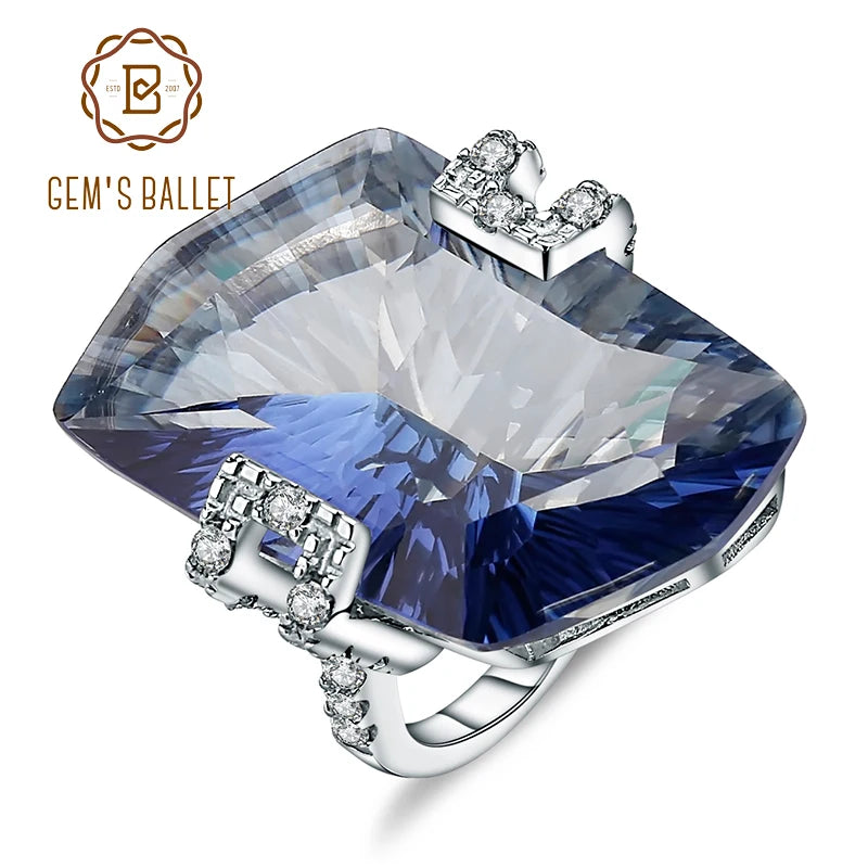 Bague Cocktail Femme Quartz Naturel Argent 925 – CLEVI Paris