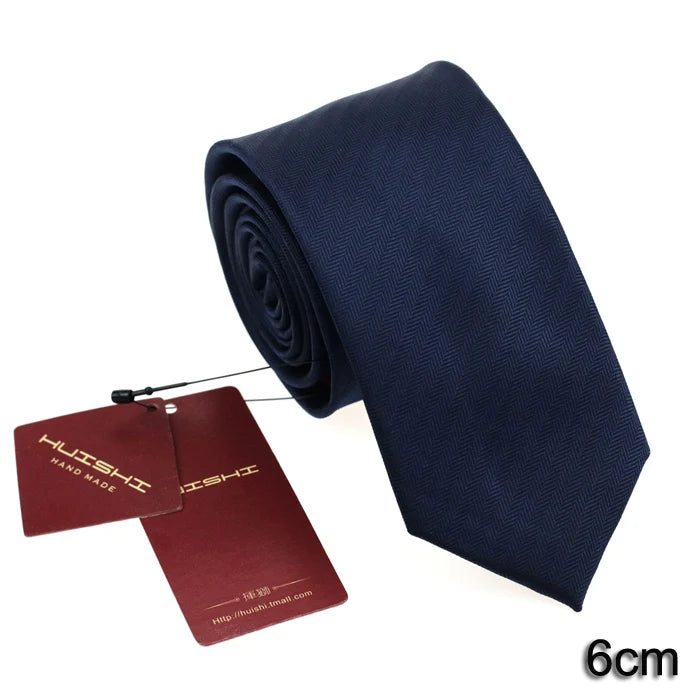 Cravate unisexe unie en polyester – CLEVI Paris