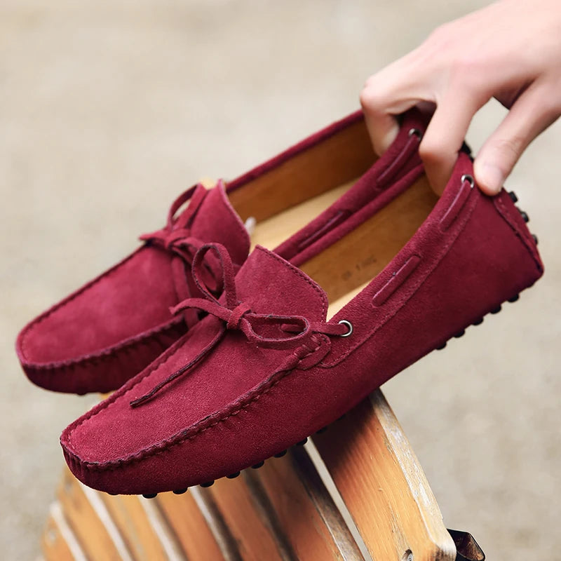 Mocassins Homme Daim Véritable Slip-On Légers & Respirants | 9 Coloris, Tailles 38-49 – CLEVI Paris