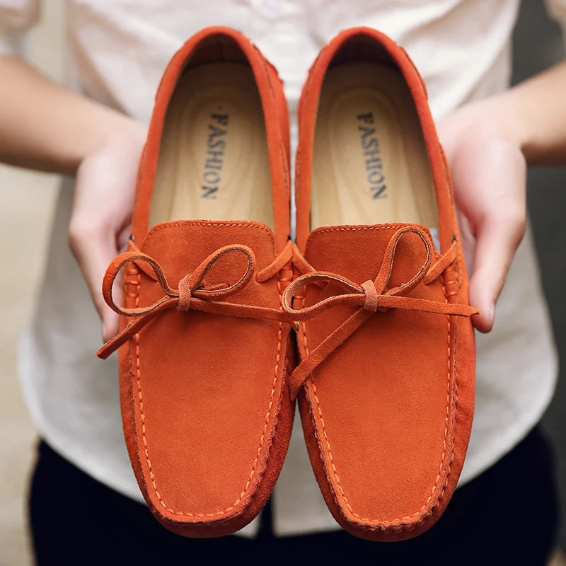 Mocassins Homme Daim Véritable Slip-On Légers & Respirants | 9 Coloris, Tailles 38-49 – CLEVI Paris
