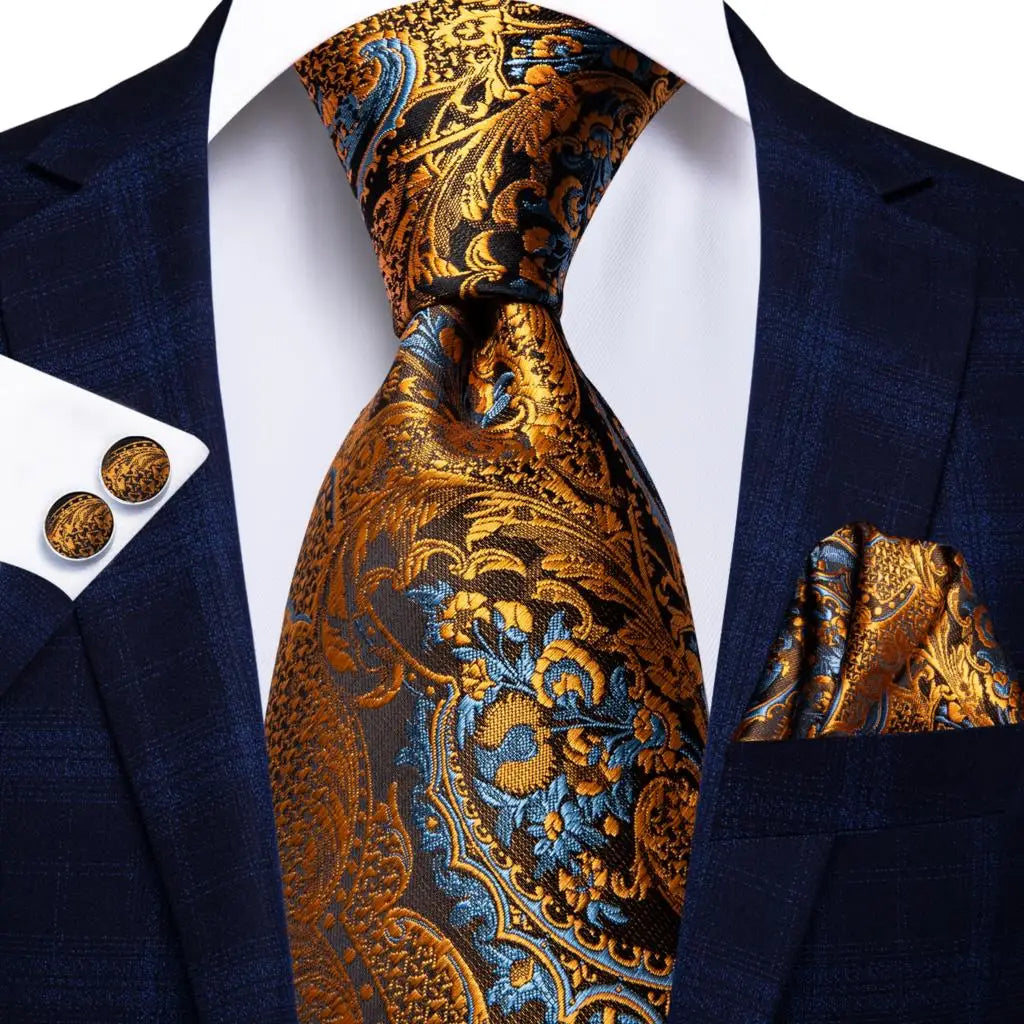 Ensemble cravate homme paisley – CLEVI Paris