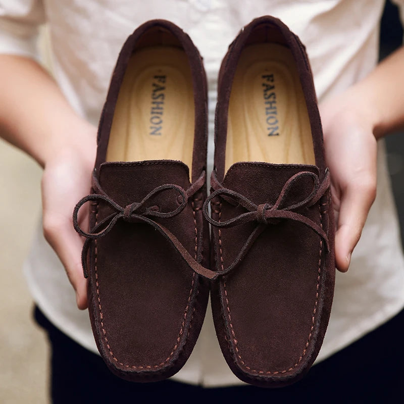 Mocassins Homme Daim Véritable Slip-On Légers & Respirants | 9 Coloris, Tailles 38-49 – CLEVI Paris