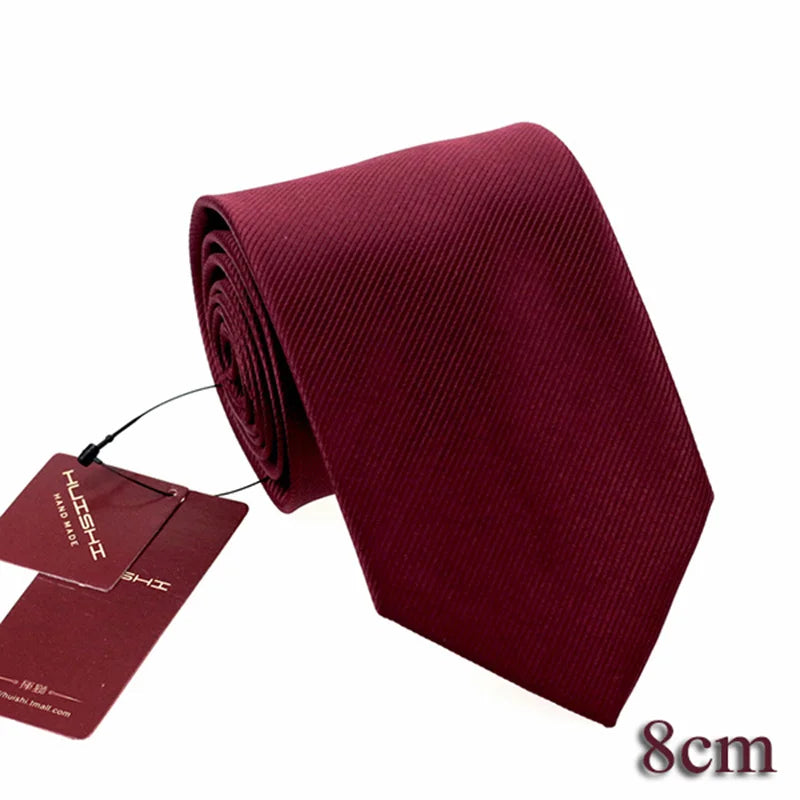 Cravate unisexe unie 6 à 8 cm – CLEVI Paris