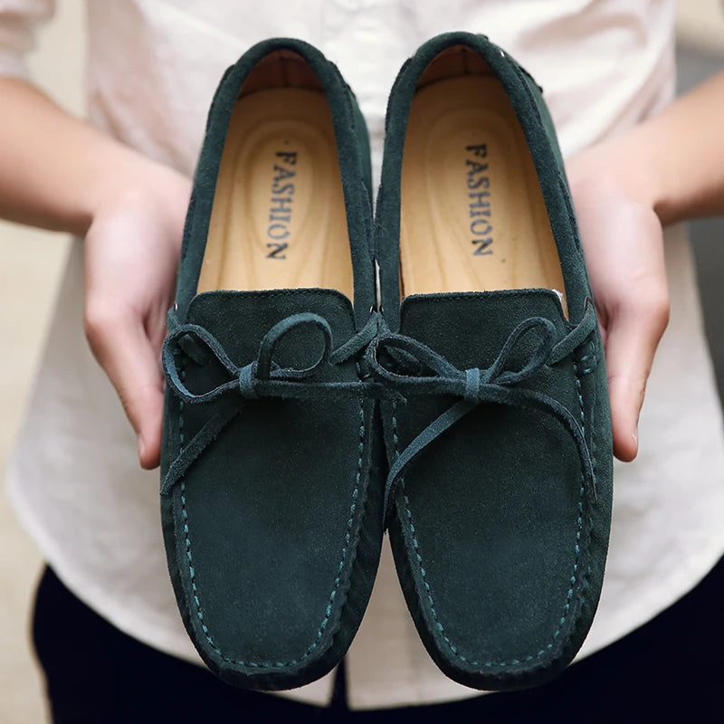 Mocassins Homme Daim Véritable Slip-On Légers & Respirants | 9 Coloris, Tailles 38-49 – CLEVI Paris