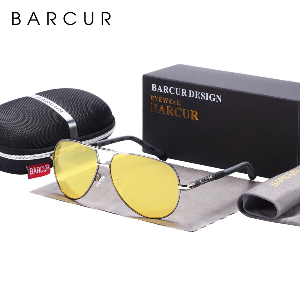 Lunettes de Soleil Aviateur Polarisées HD Homme – Monture Acier Inoxydable Verres TAC Miroir Anti-Reflets UV400 – CLEVI Paris