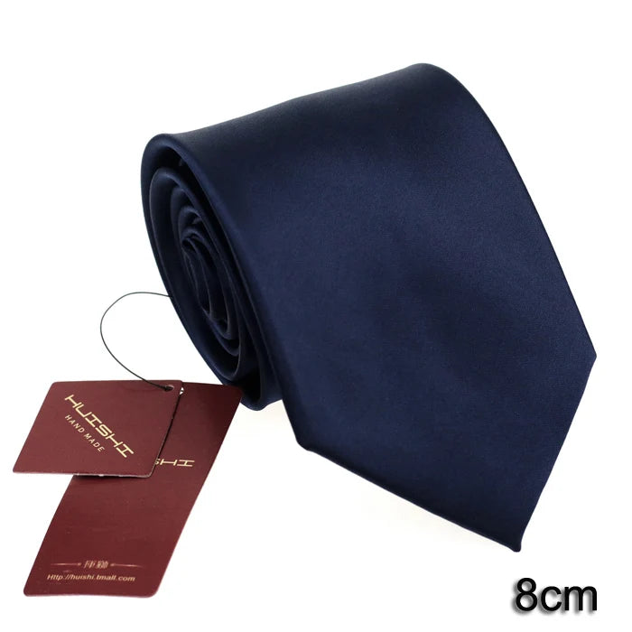 Cravate unisexe unie en polyester – CLEVI Paris