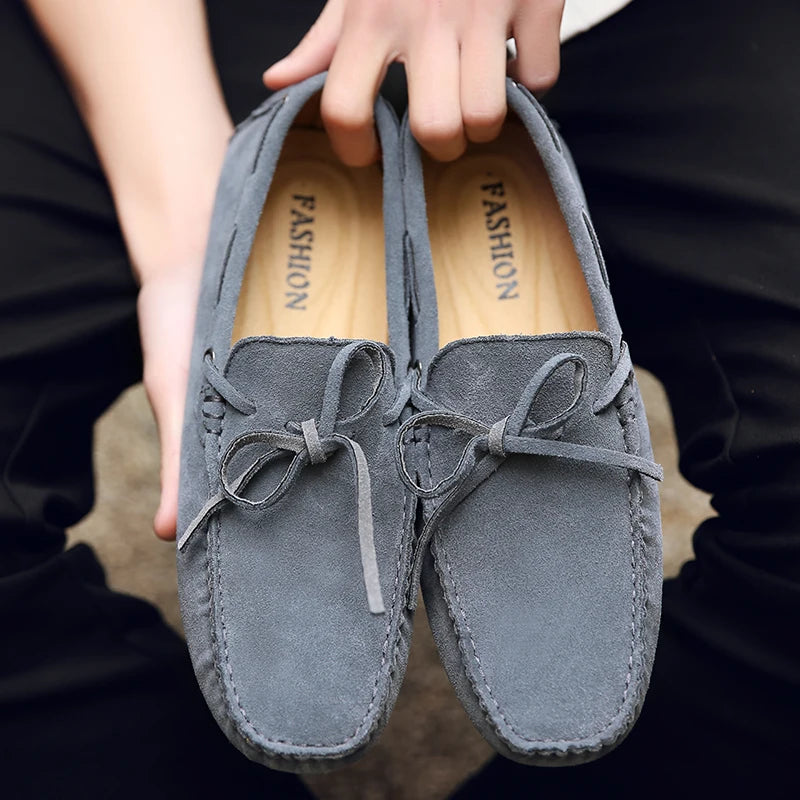 Mocassins Homme Daim Véritable Slip-On Légers & Respirants | 9 Coloris, Tailles 38-49 – CLEVI Paris