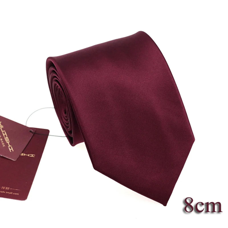 Cravate unisexe unie en polyester – CLEVI Paris