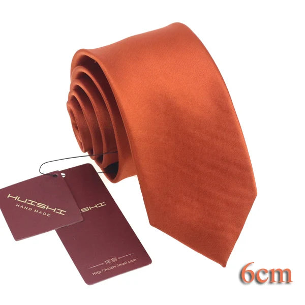Cravate unisexe unie 6 à 8 cm – CLEVI Paris