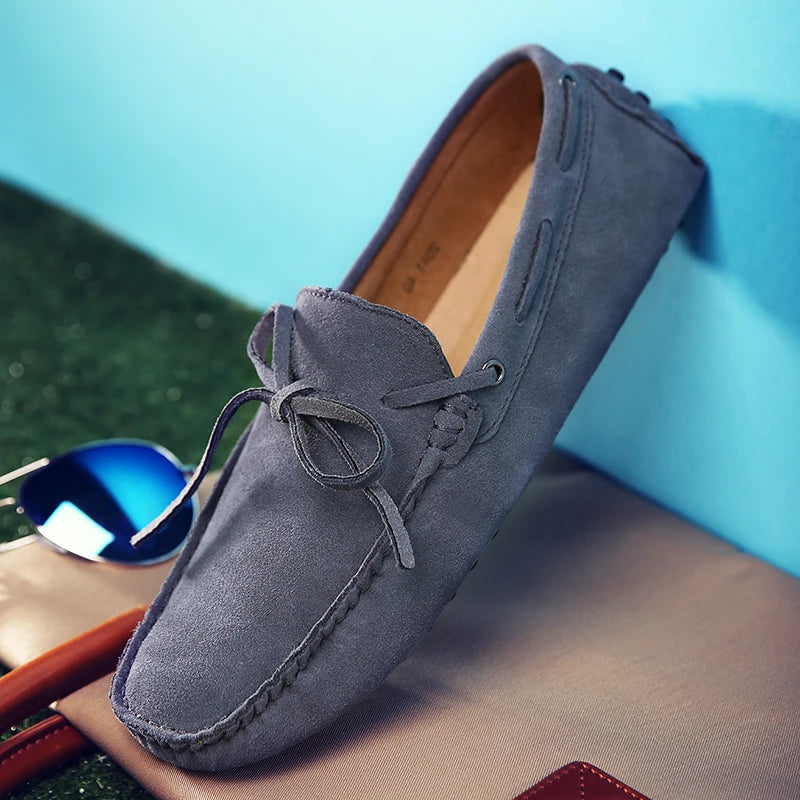 Mocassins Homme Daim Véritable Slip-On Légers & Respirants | 9 Coloris, Tailles 38-49 – CLEVI Paris