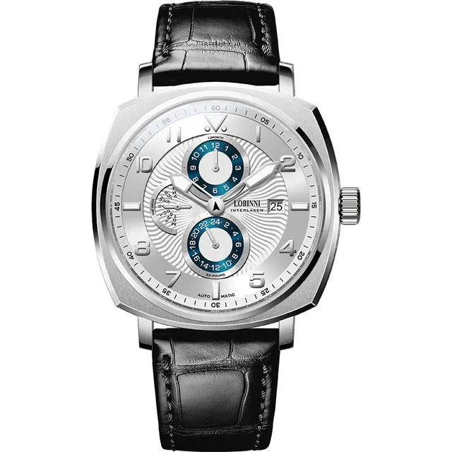 Montre Automatique Homme LOBINNI L16053 – Mouvement Seagull Verre Saphir Étanche 5 Bars